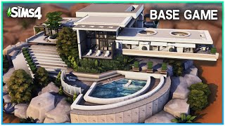 Sims 4 BASE GAME ONLY Mansion 😲 [No CC, No Packs] - Sims 4 Speed Build | Kate Emerald