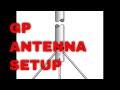 setting up GP antenna with antenna mounting aid