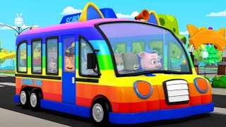 Wheels On The Bus Go Round And Round + More Baby Songs And Cartoon Videos by USP Kids