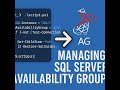 Manage SQL Server AG with Powershell