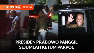 Sejumlah Ketua Umum Partai Politik Temui Presiden Prabowo Di Kertanegara | Liputan 6