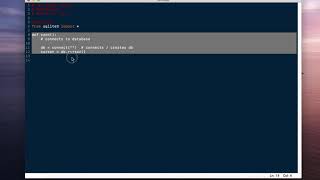 Python script with sqlite db and web page part 1