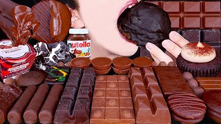 ASMR DUBAI CHOCOLATE KITKAT ICE CREAM NUTELLA DESSERT MUKBANG 두바이 초콜릿 먹방 ドバイチョコレート 咀嚼音 EATING SOUNDS