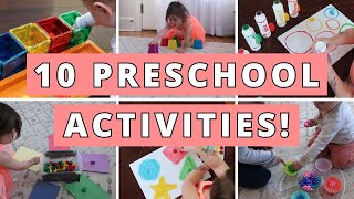 1-4 YEAR PRESCHOOL ACTIVITIES WITH COLORS - HOW TO KEEP PRESCHOOLERS ENTERTAINED AT HOME