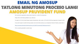 AMOSUP PRUVIDENT FUND TATLONG MINUTONG PROCESO LANG.