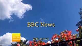 BBC News intro 2pm 24.8.21 MOCK