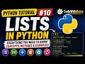 Python Tutorial #10 | Lists in Python Explained for Beginners
