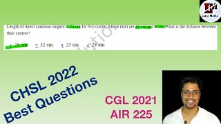 length of direct common tangent is 24 cm for two circles whose radii are 16 cm and 6 cm. What is