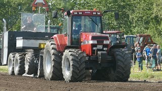 Case IH 170, 180, 210, 225, 280, 285, \u0026 7220 Pulling The Big Sledge to The Edge | Tractor Pulling DK