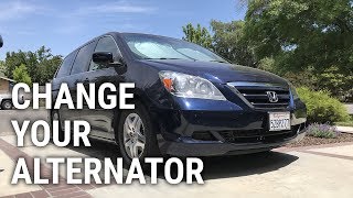 2007 Honda Odyssey Alternator Replacement