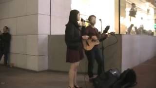 Busking cover Janice 衛蘭 心亂如麻 @Causeway Bay (23122016 )