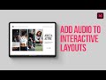 Learn how to place audio files in an Adobe InDesign interactive layout