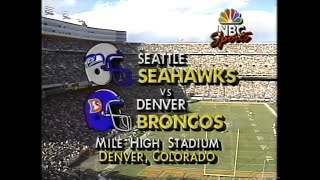 1989 Week 12 - Seattle Seahawks at Denver Broncos