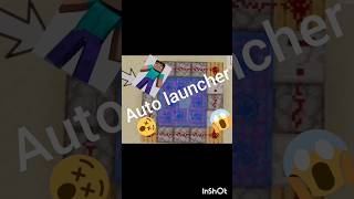 How to make auto launcher in Minecraft 😯#shorts #gaming #minecraft #short