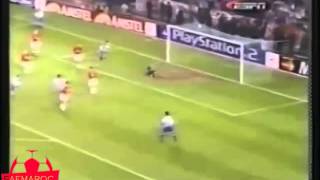 هدف  نور الدين النيبت التاريخي في مرمى مانشيستر يونايتد 2001-2002