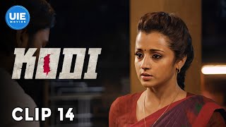 Kodi Movie Scenes | Trisha talks politics with the inspector of police | Dhanush | Trisha