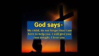 God says- I love you #godmessage #jesus #godsays #jesuschrist #godmessagetoday #shots