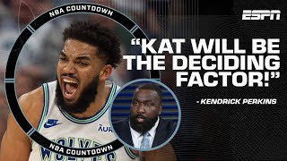 KAT will be the deciding FACTOR for Wolves to beat the Suns - Kendrick Perkins 👀 | NBA Countdown