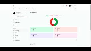 How a student can view their attendance summary (Website)