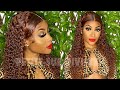 Juicy  Brown Curly Lace Front Wig ft. Julia Hair | PETITE-SUE DIVINITII