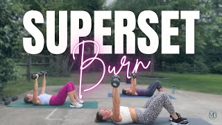 45 MIN Full Body Superset Burn | Weight loss Muscle Building Workout