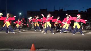 よさこい山口県大会 in ちょうちんまつり2016　周防紅華連（市役所会場）　沁華