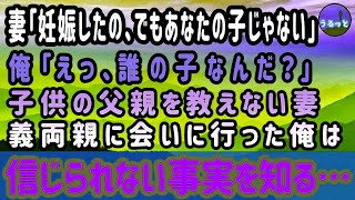 【感動する話】妻「妊娠したの、でもあなたの子じゃない」俺「えっ、誰の子なんだ？」子供の父親を教えない妻。義両親に会いに行った俺は、信じられない事実を知る...