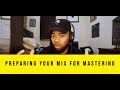 Preparing your mix for mastering