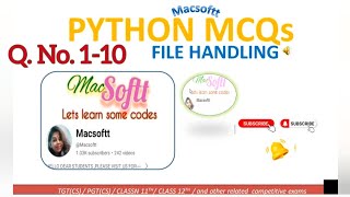 file handling | python programming | MCQs | computer science