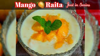 Mango Raita|Healthy dessert recipe |Make in Just 5mins|