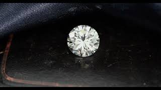 GIA certified 3.20 ct. round brilliant cut natural diamond.