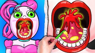 Help Mommy Long Legs cure tonsillitis - Stop Motion Paper | Yul Channel