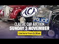 LIVE CLASSIC CAR AUCTION! Anglia Car Auctions November 2024 sale - Day Two