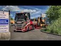 Heavy Machinery through Narrow Reworked Cities of Germany | Scania S540 | #ets2 1.50