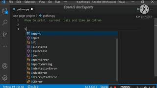 How to print current Date and Time In Python ! python program tutorial!
