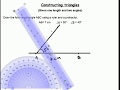 Constructing triangles/Measurement and construction/Geometry/Grade 6