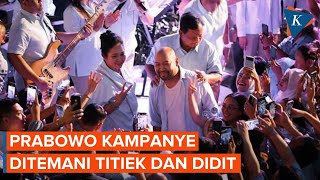 Momen Prabowo Kampanye Bareng Titiek Soeharto dan Didit