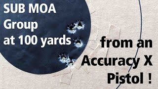 Is this Accuracy X pistol more accurate than your rifle at 100 yards?