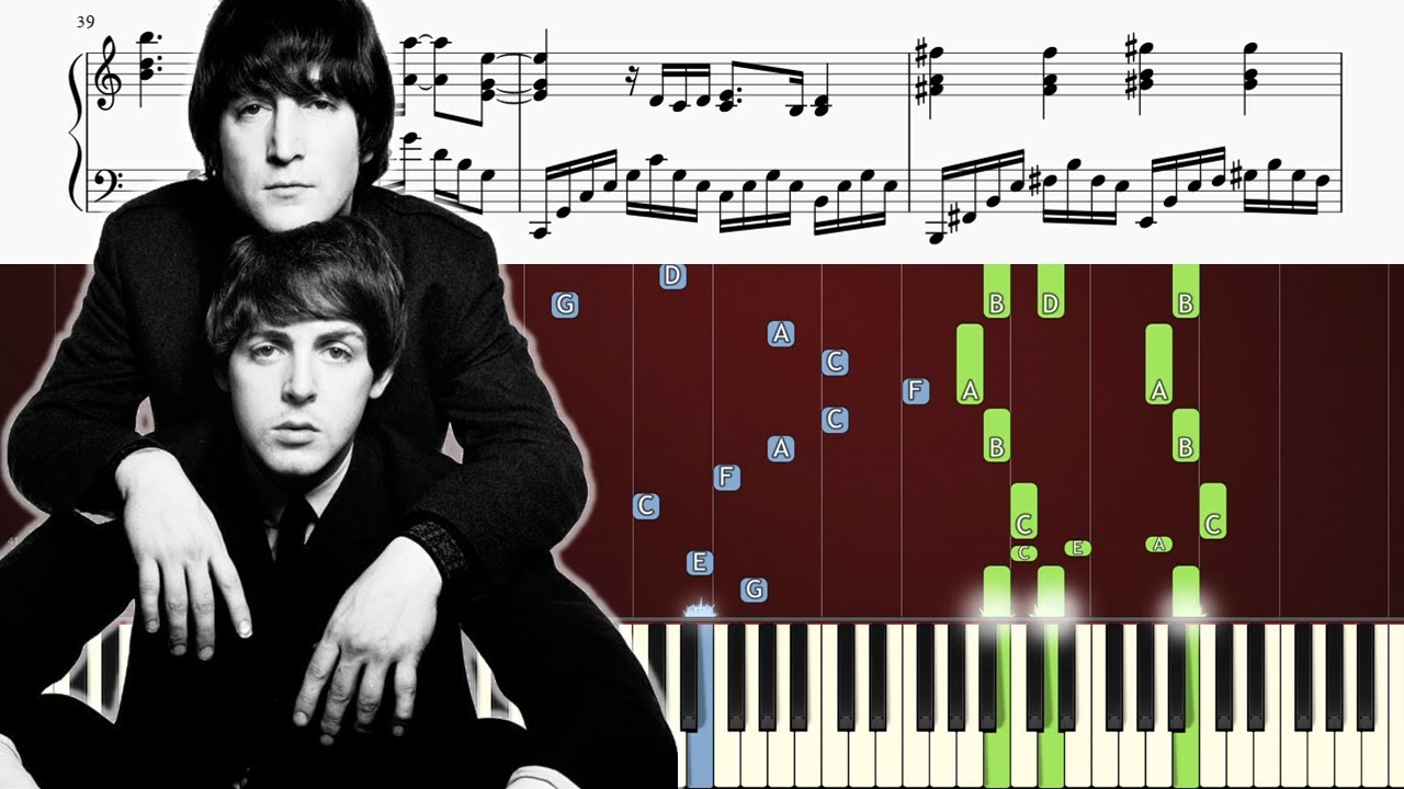 The Beatles - Yesterday - ADVANCED Piano Tutorial - YouTube