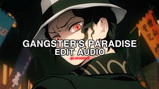 Gangsta's Paradise - coolio & kylian mash [Edit Audio] || slowed & reverb #editaudio