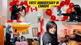 Anniversary te Ghar vich rkhya Paath🙏🏻 || Family ton bina Pehli Anniversary😞🇨🇦 || @JassArsh