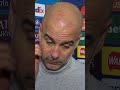 pep guardiola reveals why he cut his nose after man city s capitulation against feyenoord 😳 👀