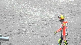 Motogp  Rossi,Hayden crash valencia 201