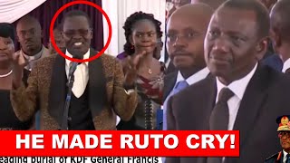 This song made President Ruto cry in Siaya during burial of KDF General Francis Ogolla!