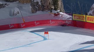 Mikaela Shiffrin 🇺🇸 - big crash during the women's downhill race - Cortina d'Ampezzo, Jan26, 2024