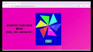 Create Lucky Draw Wheel Using HTML, CSS, and JavaScript (Beginner)