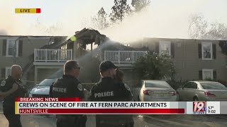 Huntsville Fire \u0026 Rescue Crews Respond To Fire At Fern Parc Apartments | October 14, 2024 | News 19