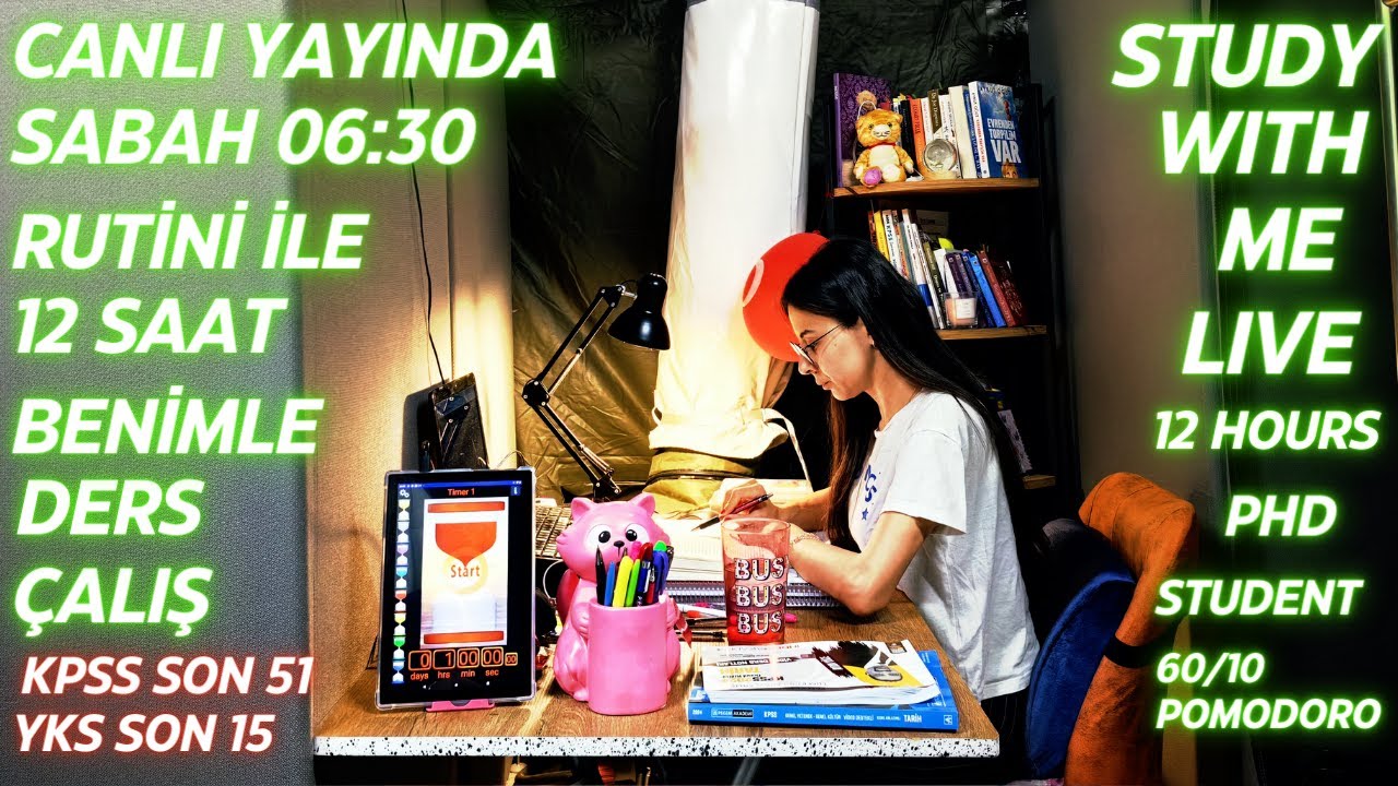 Gгјn 18 I 06 30 Rutini Ile Benimle 12 Saat Ders г Alд еџ рџ ґ Study With Me