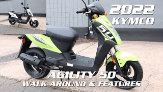 The New 2022 KYMCO Agility 50 Scooter Walk around & Features with Sean from Mark's Motorsports