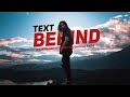 Text Behind The Object Another Method | Powerdirector Tutorial